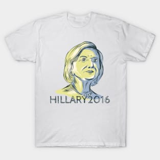 Hillary 2016 President Drawing T-Shirt